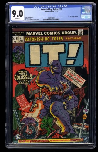 Cover Scan: Astonishing Tales #21 CGC VF/NM 9.0 White Pages Kane/Esposito Cover - Item ID #320634