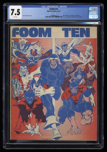 Cover Scan: Foom #10 CGC VF- 7.5 White Pages 1st Appearance New X-Men! Pre-Dates GSX #1 - Item ID #320775