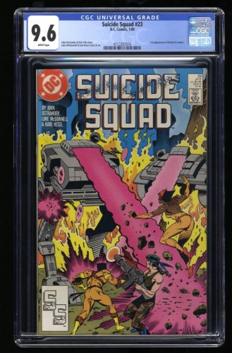Cover Scan: Suicide Squad #23 CGC NM+ 9.6 White Pages 1st Cameo Oracle! - Item ID #320790
