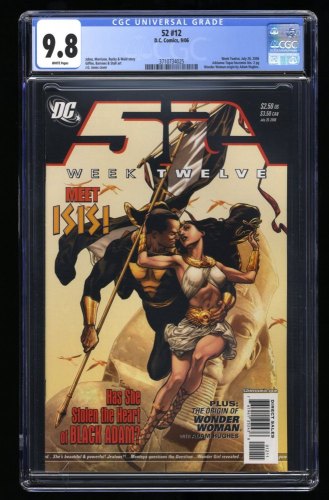 Cover Scan: 52 #12 CGC NM/M 9.8 White Pages Wonder Woman Origin! 1st Adranna Topaz Isis! - Item ID #320801