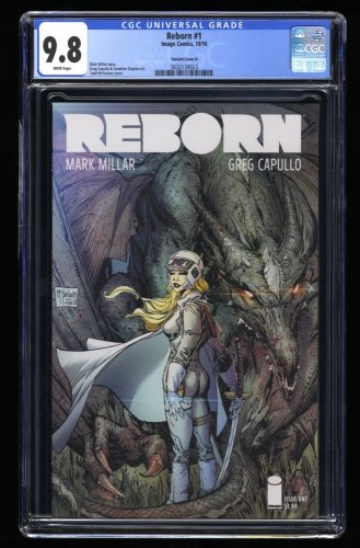 Cover Scan: Reborn #1 CGC NM/M 9.8 White Pages McFarlane Cover H Variant Greg Capullo Art! - Item ID #320847