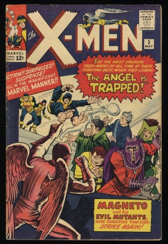 Cover Scan: X-Men #5 VG+ 4.5 3rd Appearance Magneto! 2nd Scarlet Witch! - Item ID #322191