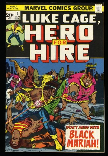 Cover Scan: Hero For Hire #5 NM+ 9.6 1st Black Mariah! - Item ID #323310