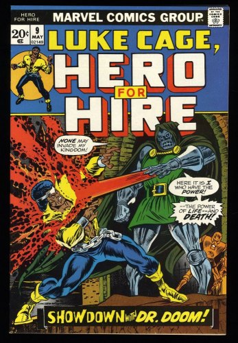 Cover Scan: Hero For Hire #9 NM 9.4 vs. Doctor Doom Appearance! Fantastic Four Medusa! - Item ID #323312