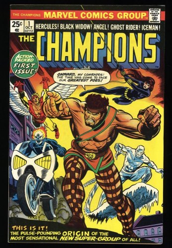 Cover Scan: Champions #1 NM 9.4 Ghost Rider Black Widow Hercules! - Item ID #323408