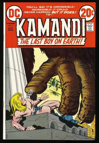Cover Scan: Kamandi, The Last Boy on Earth #7 NM- 9.2 The Monster Fetish! Jack Kirby! - Item ID #323421
