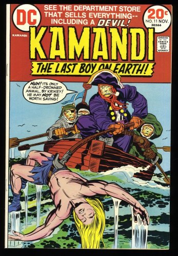 Cover Scan: Kamandi, The Last Boy on Earth #11 VF/NM 9.0 The Devil! Jack Kirby Cover Art! - Item ID #323430