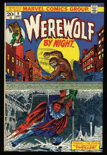 Cover Scan: Werewolf By Night #9 NM 9.4 Terror Beneath The Earth! Tom Sutton Cover Art! - Item ID #323470
