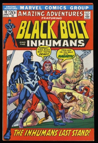 Cover Scan: Amazing Adventures #10 VF/NM 9.0 Black Bolt Inhumans! - Item ID #323635