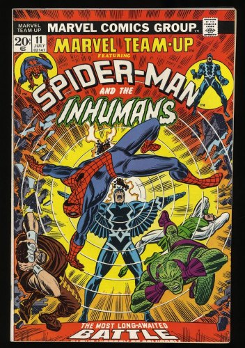 Cover Scan: Marvel Team-up #11 VF/NM 9.0 Spider-Man Inhumans! - Item ID #323777