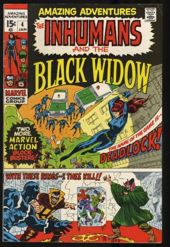 Cover Scan: Amazing Adventures #4 VF 8.0 Black Widow Inhumans! - Item ID #323834