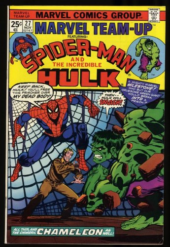 Cover Scan: Marvel Team-up #27 VF+ 8.5 Spider-Man Hulk! - Item ID #323839