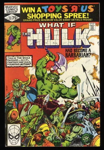 Cover Scan: What If? (1977) #23 NM 9.4 Hulk Becomes Barbarian Herb Trimpe! - Item ID #324065