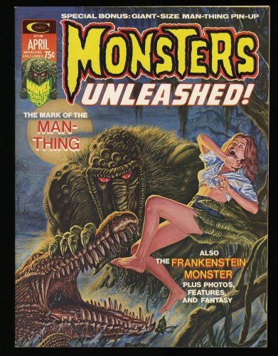 Cover Scan: Monsters Unleashed #5 NM 9.4 Man-Thing!  - Item ID #324472