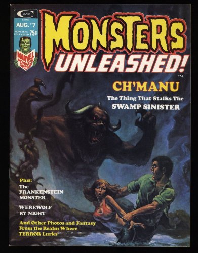 Cover Scan: Monsters Unleashed #7 NM 9.4 Frankenstein! Richard Hescox Cover Art - Item ID #324480