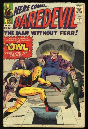 Cover Scan: Daredevil #3 GD/VG 3.0 1st Appearance and Origin of the Owl! - Item ID #325414