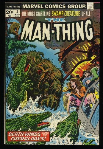 Cover Scan: Man-Thing #3 NM 9.4 1st Appearance Foolkiller! - Item ID #326496