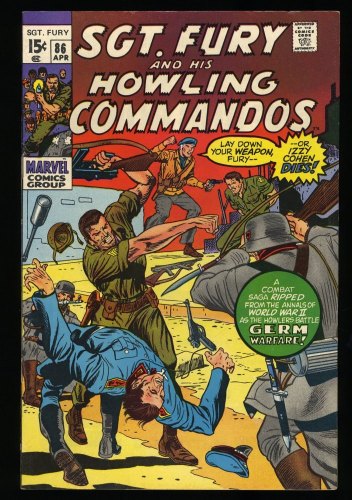 Cover Scan: Sgt. Fury and His Howling Commandos #86 VF+ 8.5 - Item ID #326510
