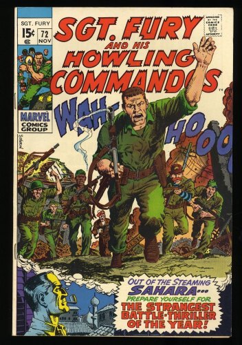 Cover Scan: Sgt. Fury and His Howling Commandos #72 NM- 9.2 - Item ID #326516