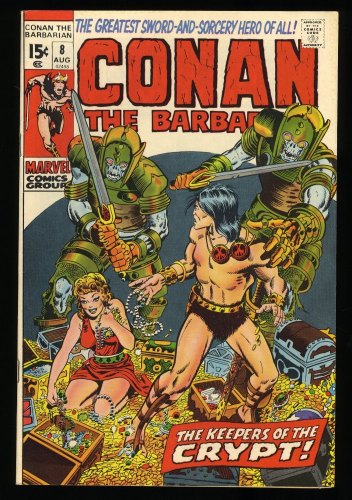 Cover Scan: Conan The Barbarian #8 NM 9.4 The Keeper of The Crypt! Windsor-Smith Cover - Item ID #326532