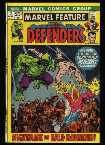 Cover Scan: Marvel Feature #2 VF 8.0 2nd Appearance Defenders! - Item ID #326557