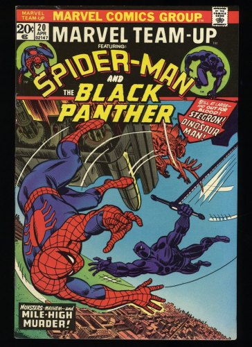 Cover Scan: Marvel Team-up #20 NM- 9.2 Spider-man Black Panther! - Item ID #326568