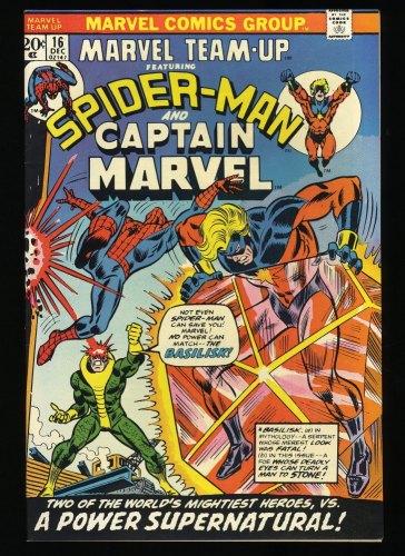 Cover Scan: Marvel Team-up #16 NM 9.4 Spider-Man Captain Marvel - Item ID #326570