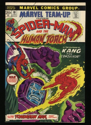 Cover Scan: Marvel Team-up #10 VF/NM 9.0 Kang Spider-Man Human Torch! - Item ID #326572