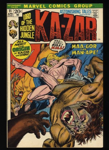 Cover Scan: Astonishing Tales #11 NM- 9.2 Ka-Zar Appearance! - Item ID #326577
