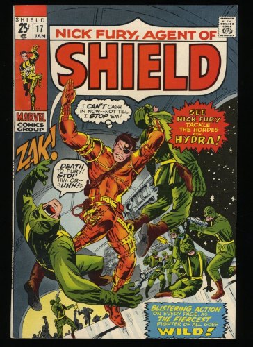 Cover Scan: Nick Fury, Agent of SHIELD #17 NM 9.4 Brave Die Hard! Marie Severin! - Item ID #326619