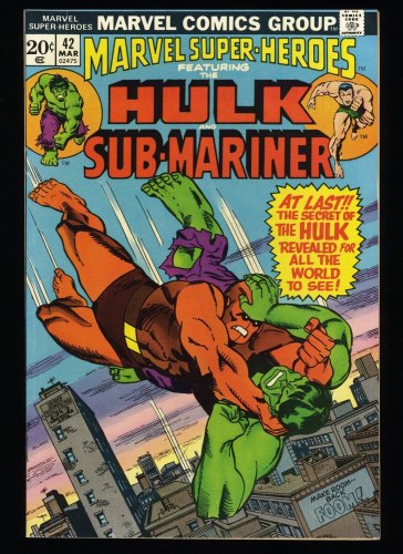 Cover Scan: Marvel Super-Heroes #42 NM 9.4 - Item ID #326625