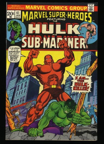 Cover Scan: Marvel Super-Heroes #41 NM 9.4 Hulk Sub-Mariner! - Item ID #326626