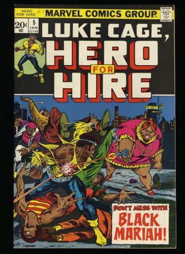 Cover Scan: Hero For Hire #5 VF/NM 9.0 1st Black Mariah! - Item ID #326644