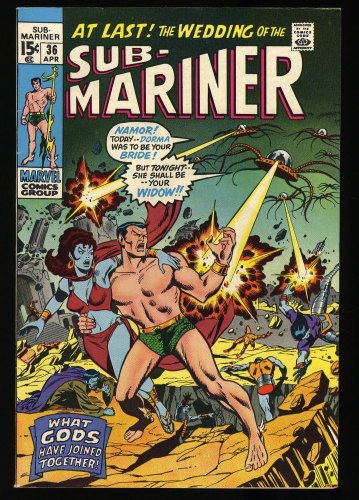 Cover Scan: Sub-Mariner #36 NM- 9.2 "What the Gods Have Joined Together" - Item ID #327067