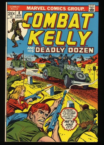 Cover Scan: Combat Kelly #8 NM+ 9.6 Hospital of Horrors! Casablanca reference! - Item ID #327157
