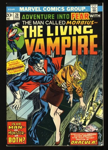 Cover Scan: Fear #20 NM- 9.2 1st Solo Morbius Appearance! - Item ID #327186