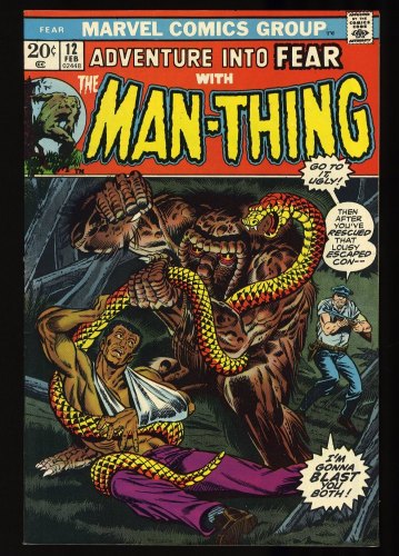 Cover Scan: Fear #12 NM- 9.2 Man-Thing Appearance! - Item ID #327190