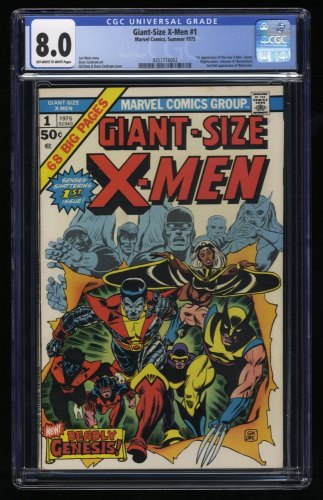 Cover Scan: Giant-Size X-Men #1 CGC VF 8.0 1st Appearance New Team! Storm! - Item ID #327356