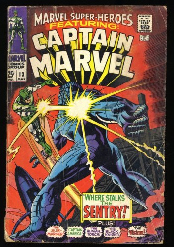 Cover Scan: Marvel Super-Heroes #13 GD- 1.8 1st Appearance Carol Danvers! - Item ID #327933