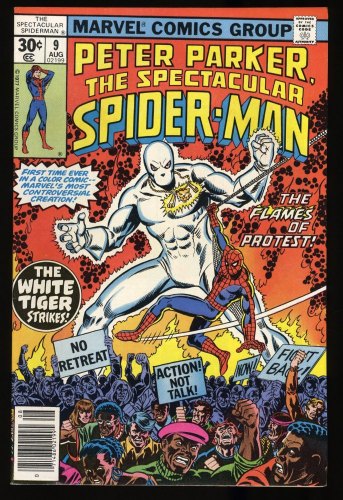 Cover Scan: Spectacular Spider-Man #9 NM 9.4 1st Appearance White Tiger! - Item ID #327975