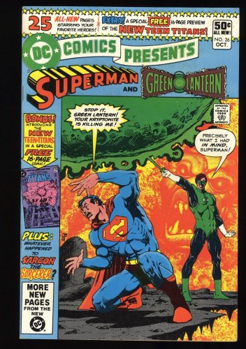 Cover Scan: DC Comics Presents #26 NM- 9.2 1st Appearance New Teen Titans! - Item ID #327978