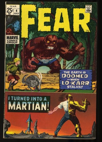 Cover Scan: Fear #4 NM 9.4 Jack Kirby Art! Stan Lee Story! Marvel Bronze Age Horror! - Item ID #328376