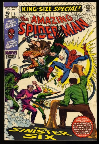 Cover Scan: Amazing Spider-Man Annual #6 VF- 7.5 Sinister Six Appearance! - Item ID #328398