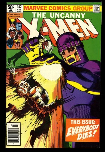 Cover Scan: Uncanny X-Men #142 NM- 9.2 Newsstand Variant Days of Future Past! - Item ID #328441