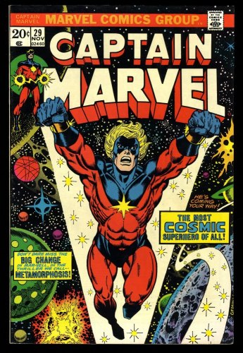 Cover Scan: Captain Marvel #29 NM- 9.2 Thanos Drax Cameos! - Item ID #328514