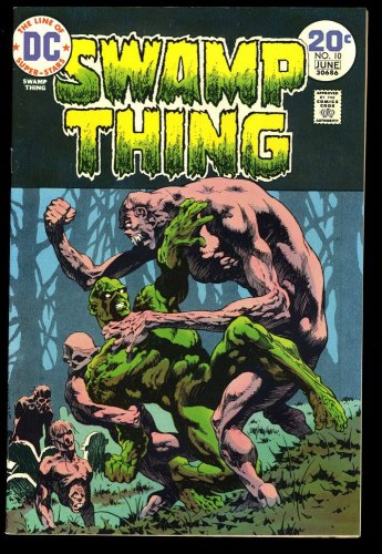 Cover Scan: Swamp Thing #10 NM- 9.2 The Man Who Would Not Die! Berni Wrightson Cover! - Item ID #328556