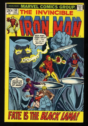 Cover Scan: Iron Man #53 NM+ 9.6 1st Appearance Black Lama! - Item ID #328708