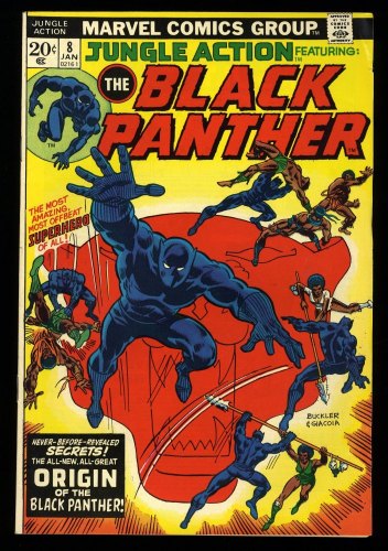 Cover Scan: Jungle Action #8 VF 8.0 Origin of the Black Panther 1st Malice! - Item ID #329090