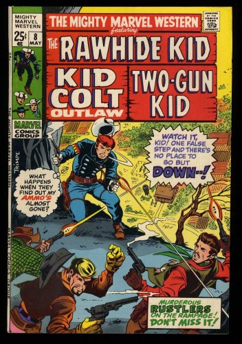 Cover Scan: Mighty Marvel Western #8 VF+ 8.5 Rawhide Kid! Kid Colt Outlaw! - Item ID #329093
