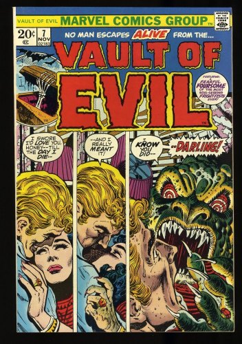 Cover Scan: Vault of Evil #7 NM 9.4 His Wife is a Monster! - Item ID #329195